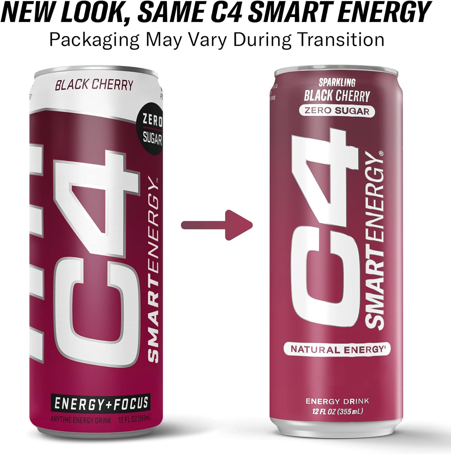 C4 Smart Energy Drink - Sugar Free Performance Fuel & Nootropic Brain Booster， Coffee Substitute or Alternative | Peach Mango Nectar 12 Oz - 12 Pack - Image 4